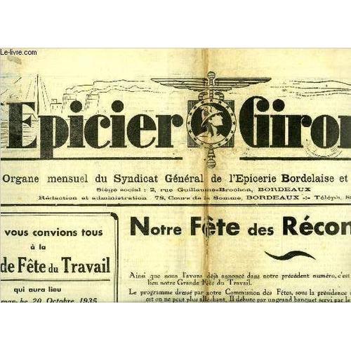 L Épicier Girondin N° 120 - Impots Sur Les Bénéfices Commerciaux, C... on Productcaster.