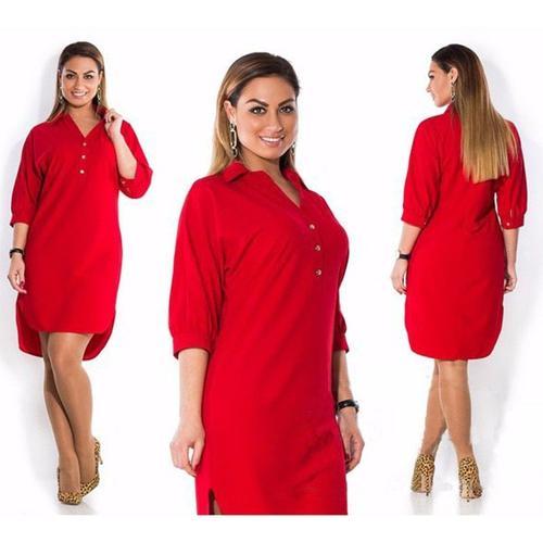 Grande Taille 6xl 2020 Gros Mm Femmes Robe D'été Mode Lâche Irrégul... on Productcaster.