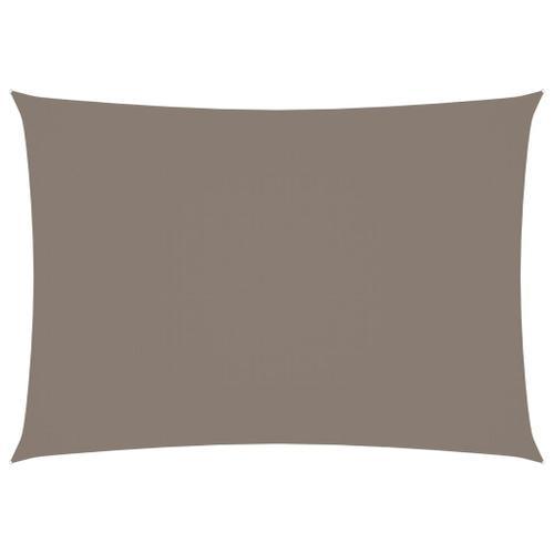 Vidaxl Voile De Parasol Tissu Oxford Rectangulaire 2,5x4,5 M Taupe on Productcaster.