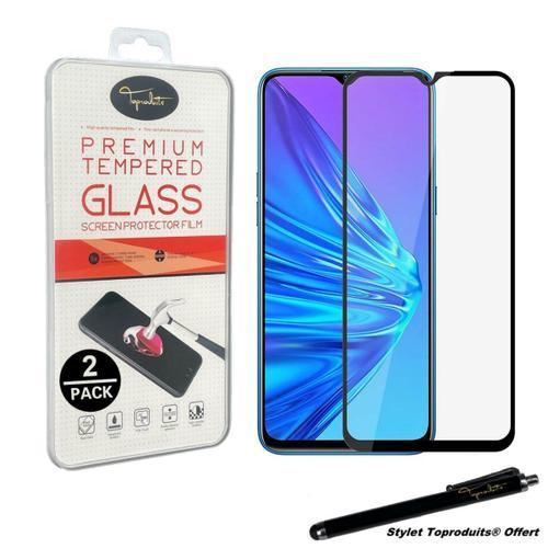 2pack Verre Trempé Pour Oppo A12 Film De Protection Bords Noir Avec... on Productcaster.