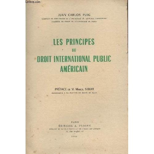 Les Principes Du Droit International Public Américain on Productcaster.