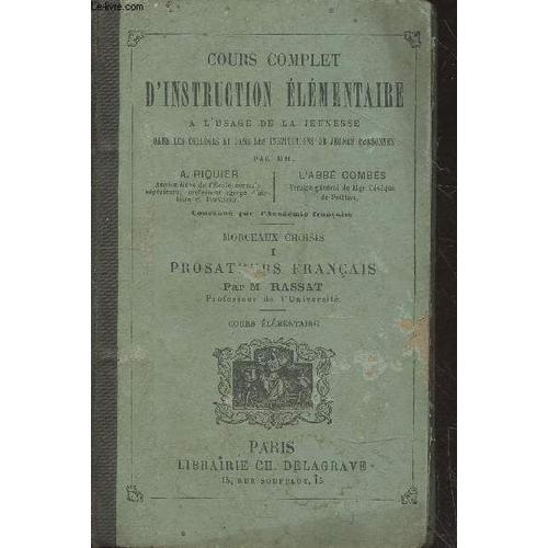 Cours Complet D Instruction Élémentaire À L Usage De La Jeunesse Mo... on Productcaster.