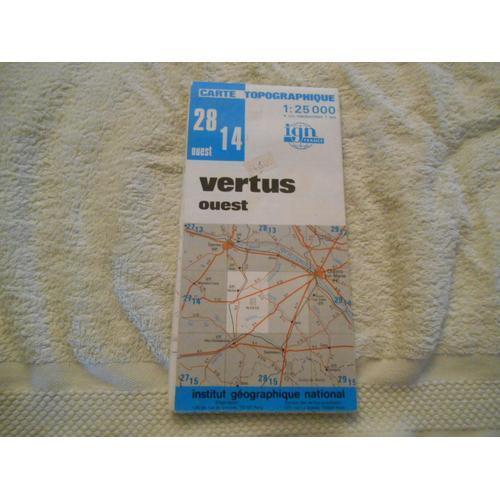 Carte Ign 2814 Ouest Sur Vertus on Productcaster.