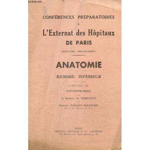 Conférences Préparatoires À L Externat Des Hôpitaux De Paris - Anat... on Productcaster.