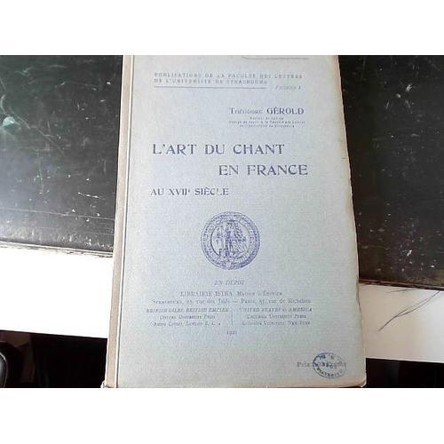 L'art Du Chant En France on Productcaster.