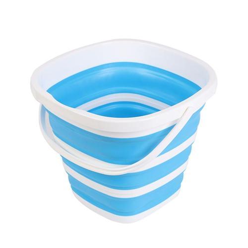 Seau pliable en Silicone 10l, seau carré pour la pêche, lavage de v... on Productcaster.