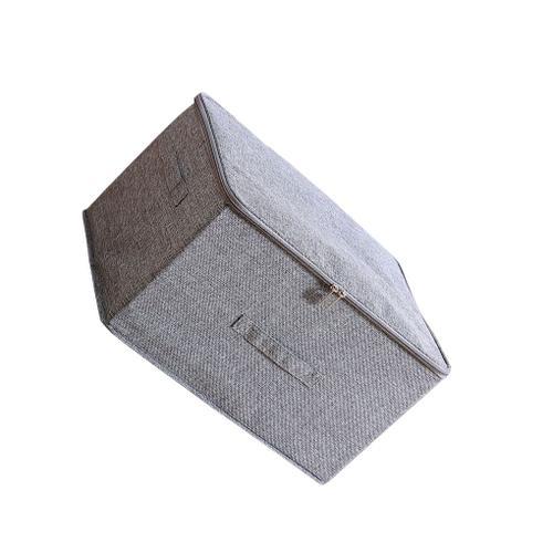 Boîte de rangement grise pour vêtements, conteneur d'organisation p... on Productcaster.