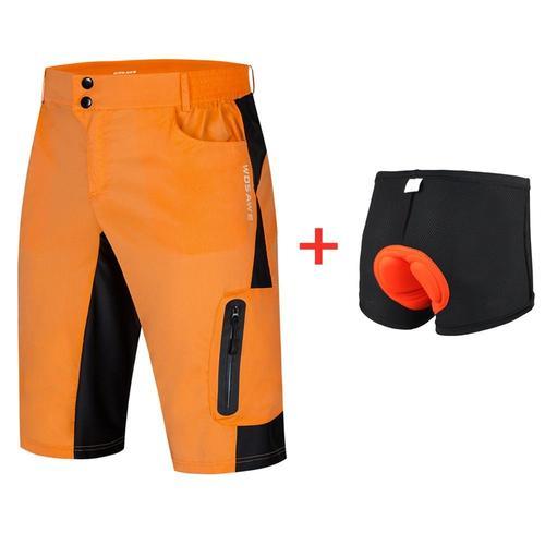 Couleur Bl136-Orange Set Shorts De Cyclisme Respirants Et Amples Po... on Productcaster.