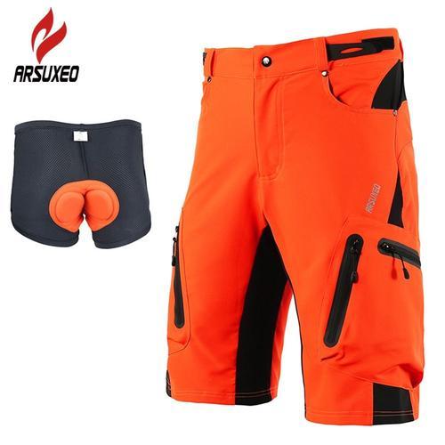 Couleur Orange Pad Short De Cyclisme Pour Hommes, Respirant, Rembou... on Productcaster.