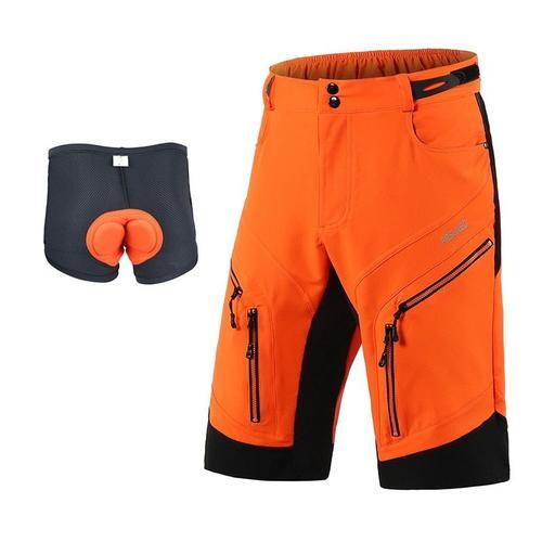 Couleur Orange Avec Pad Short De Cyclisme Pour Hommes, Coupe Ample,... on Productcaster.