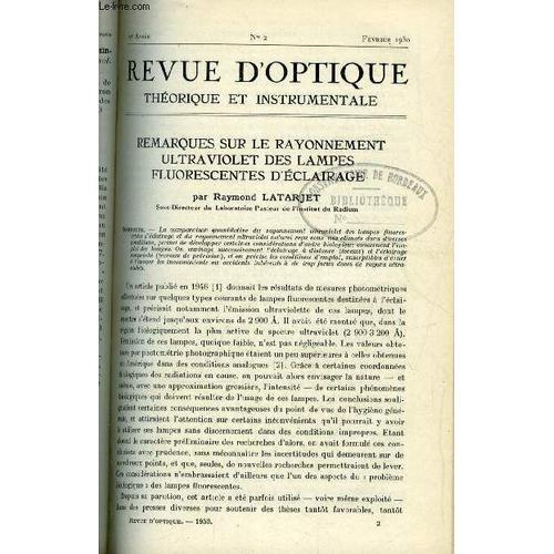 Revue D Optique Théorique Et Instrumentale N° 2 - Remarques Sur Le ... on Productcaster.