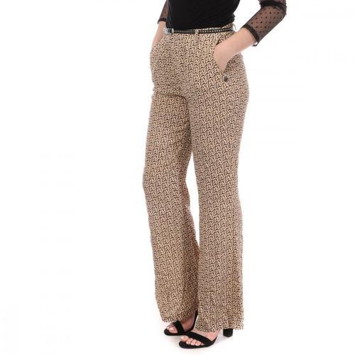 Pantalon Fluide À Motifs Beige Femme Scotch & Soda Festival on Productcaster.