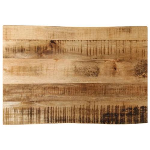 Vidaxl Dessus De Table Bord Vivant 60x40x2,5 Cm Bois De Manguier Brut on Productcaster.