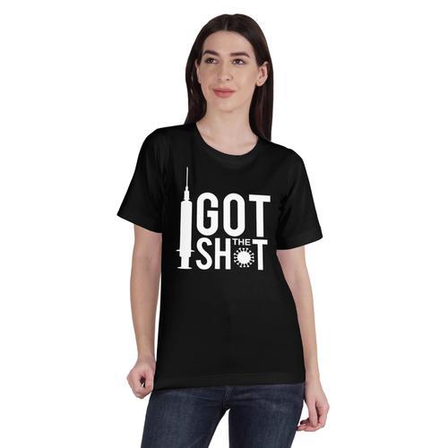 Inkmeso Je Suis Arriv La Vaccination T Shirt Fminin Du Cou Shot Qui... on Productcaster.