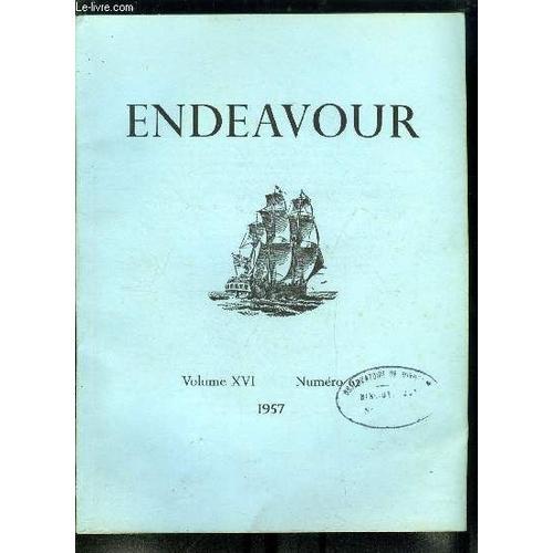 Endeavour Volume Xvi N° 62 - Vers L Unité Des Connaissances, Généra... on Productcaster.