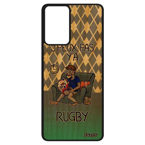 Coque A52 En Bois Silicone J'peux Pas Y'a Rugby De Protection Je Vi... on Productcaster.