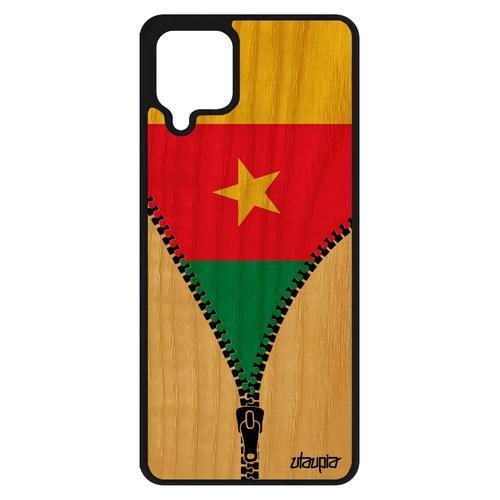 Coque Bois Silicone Rigide A12 Drapeau Cameroun Camerounais De Prot... on Productcaster.