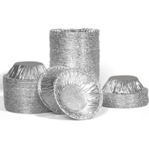 Argent 200 Pcs Récipients À Plateaux Ronds En Aluminium Jetables, P... on Productcaster.