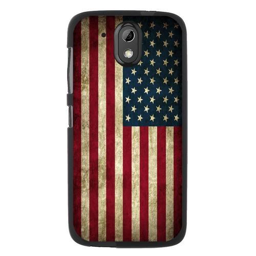 Coque Souple Pour Htc Desire 526 Avec Impression Motifs Drapeau Usa... on Productcaster.