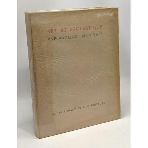 Art Et Scolastique Par Jacques Maritain - Nouvelle Édition Revue Et... on Productcaster.