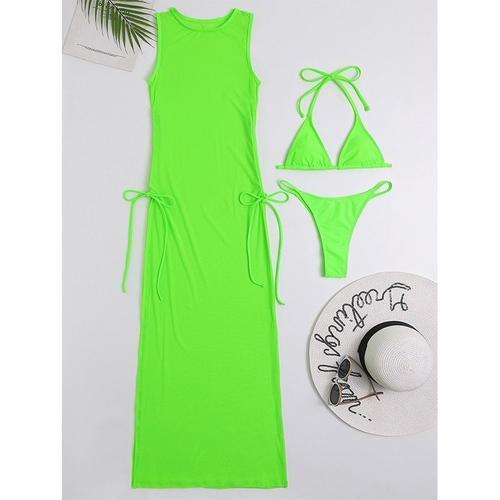 Maillots De Bain, Jupes, Bikini, Col Licou, Triangle, Pour Les Femm... on Productcaster.