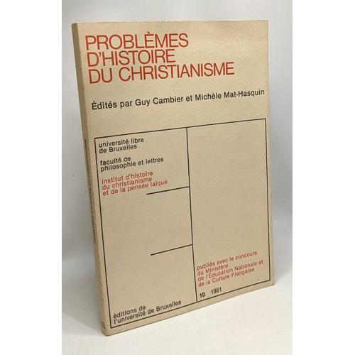 Problèmes D'histoire Du Christianisme - Institut D'histoire Du Chri... on Productcaster.