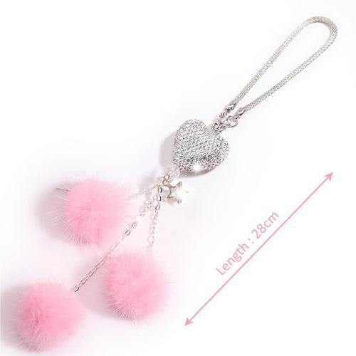 Pendentif brillant en boule de cheveux pour filles, mode femmes, mi... on Productcaster.