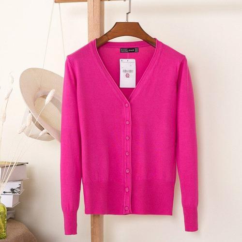 Ardltme Cardigan En Tricot Femme, 27 Couleurs Unies, Mode Printemps... on Productcaster.