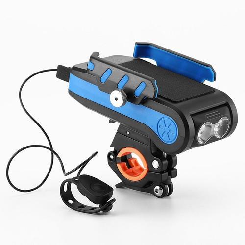 Bleu 2400mah - 4 En 1 Led Lumière De Bicyclette Avant Usb Rechargea... on Productcaster.