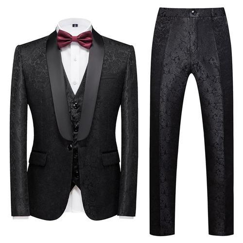 Costume Homme 3 Pièces Mariage Business Slim Fit Smoking Simple Poi... on Productcaster.