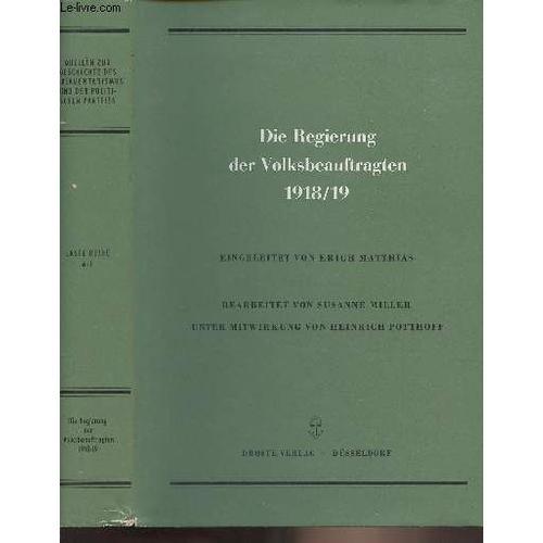 Die Regierung Der Volksbeauftragten 1918/19 - Erster Teil - Quellen... on Productcaster.