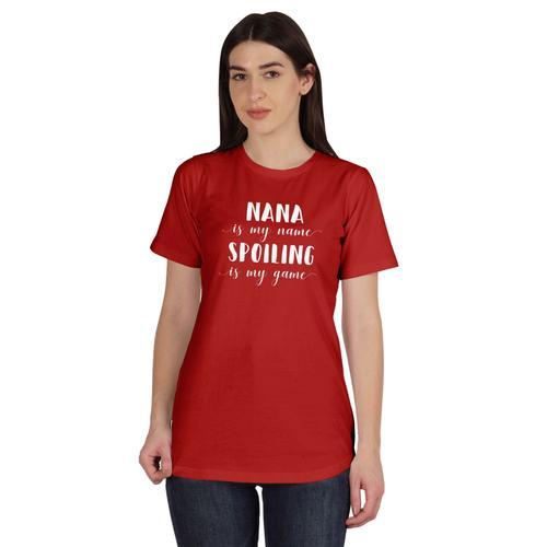 Inkmeso Nana Is My Name Spoiling Is My Game T-Shirt Cadeau Grand-Mre on Productcaster.