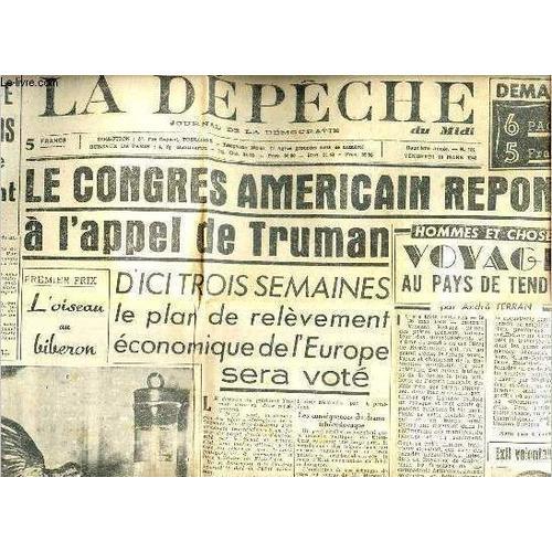 La Dépêche Du Midi N°102 2e Année Vendredi 19 Mars 1948 - C Est La ... on Productcaster.