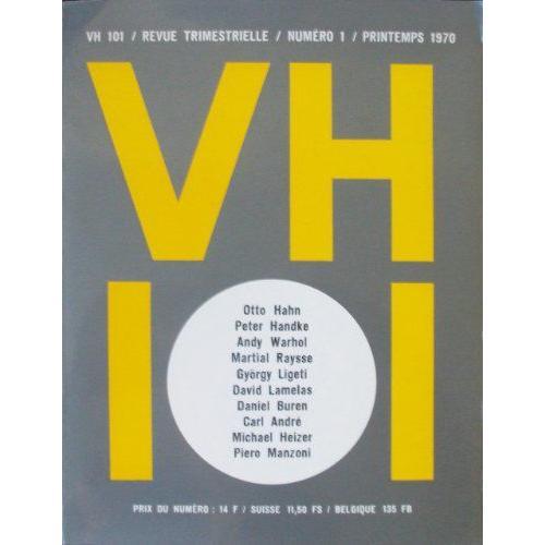 Vh 101 Revue Trimestrielle N° 1 Printemps 1970.Direction De O Hahn,... on Productcaster.