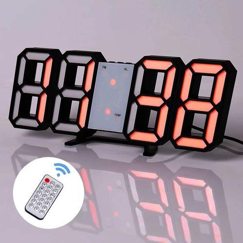 Horloge numérique LED 3D avec mode nuit réglable,horloge de table é... on Productcaster.