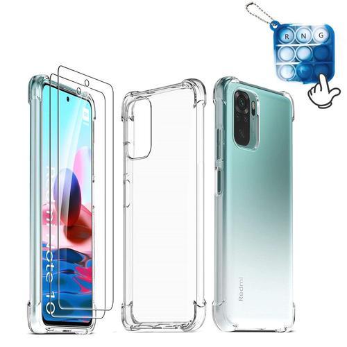 Coque Xiaomi Redmi Note 10s+ 2 Verres Trempés+1pop It, Etui Housse ... on Productcaster.