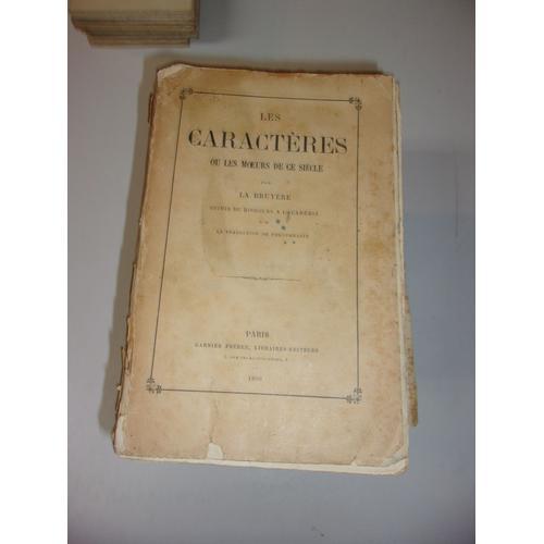 Les Caracteres De Theophraste, Traduits Du Grec, Avec Les Caractere... on Productcaster.