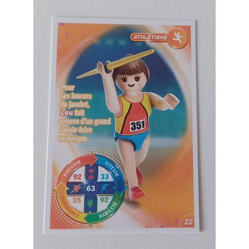 Carte Carrefour Playmobil 2021 Le Monde Du Sport Athlétisme 22 on Productcaster.