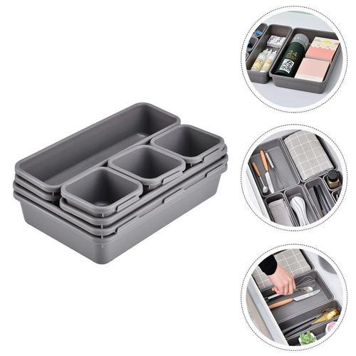 Boîte de rangement de maquillage (gris clair), 8 pièces, boîte de r... on Productcaster.