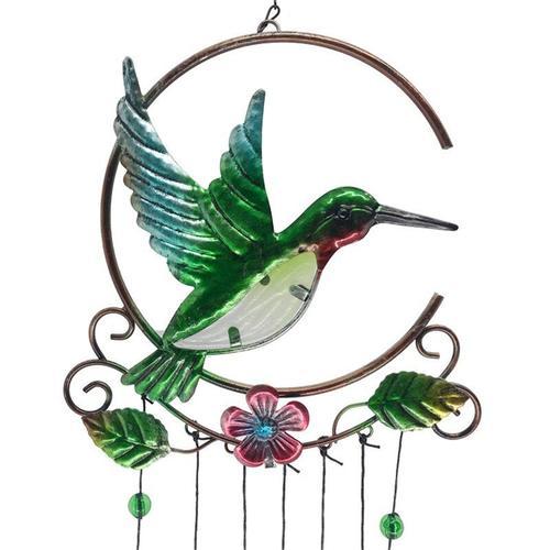 Colibri 7 Couleur Verre Pièce Vent Carillon Pendentif Maison Voitur... on Productcaster.