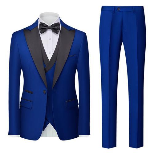 Costume Homme 3 Pièces Grande Taille En Slim Fit Grande Vêtements M... on Productcaster.