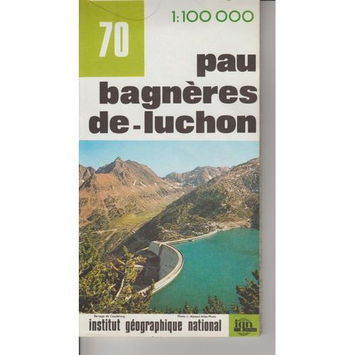 Carte Ign 1:100 000 Pau Bagnères De Luchon 70 on Productcaster.