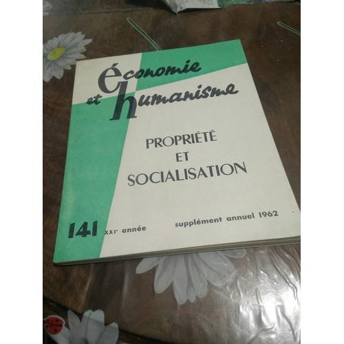 Economie Et Humanisme-N°141 (Supplément Annuel 1962) Propriété Et S... on Productcaster.