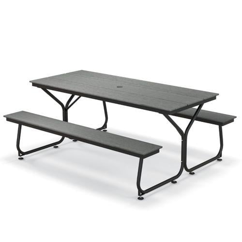 Ensemble Table Et Bancs De Pique-Nique 8 Places En Hdpe Résistant A... on Productcaster.