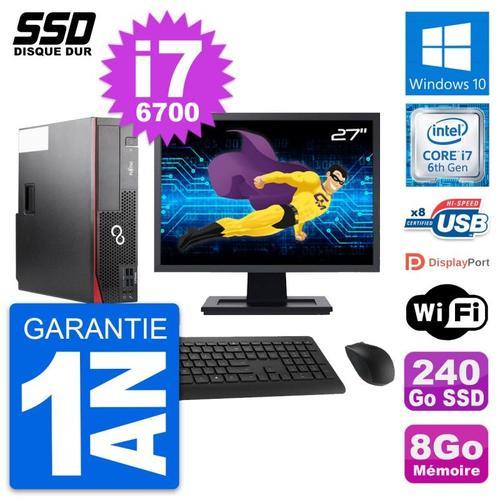 PC Fujitsu D556 DT Ecran 27" Intel i7-6700 RAM 8Go SSD 240Go Window... (Reconditionné) on Productcaster.