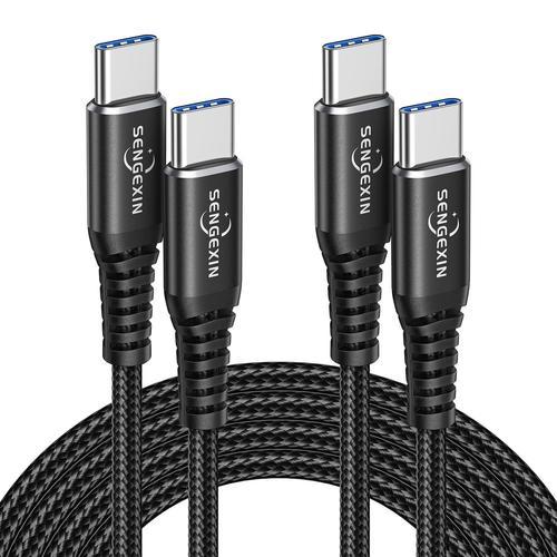 Noir(1M+2M) Noir(1M+2M) Cable USB C vers USB C1M+2M/Lot de 2,Cable ... on Productcaster.