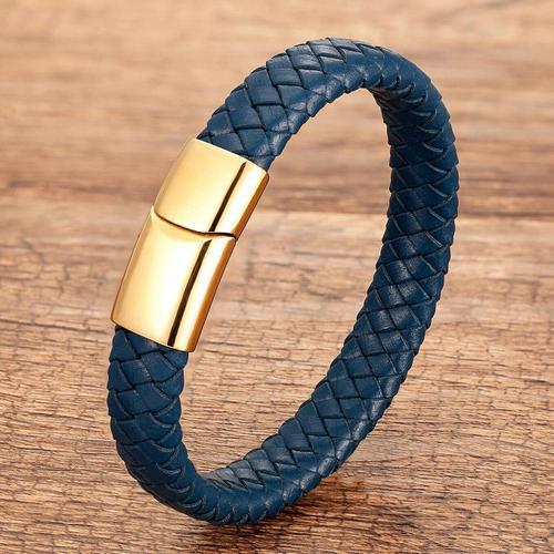 Mode Hommes Bijoux Marron Tressé En Cuir Bracelet En Corde Charme E... on Productcaster.