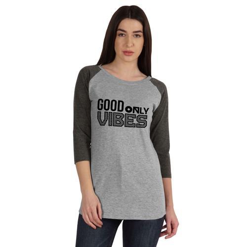 Inkmeso Good Vibes Only T-Shirts D'inspiration Pour Femmes T-Shirt ... on Productcaster.