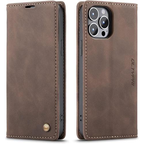 Etui Coque Pour Iphone 13 Pro, Portefeuille Fentes Cartes Housse An... on Productcaster.