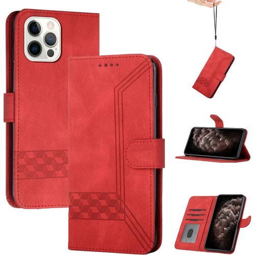 Coque Pour Iphone 12 Pro Max(6.7),Portefeuille Etui Housse En Cuir ... on Productcaster.